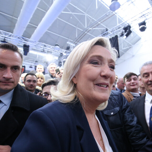 En tout cas, c'est une belle nouvelle pour eux ! 
Marine Le Pen - Première fête de la Nation du RN au Havre le 1er Mai 2023. 