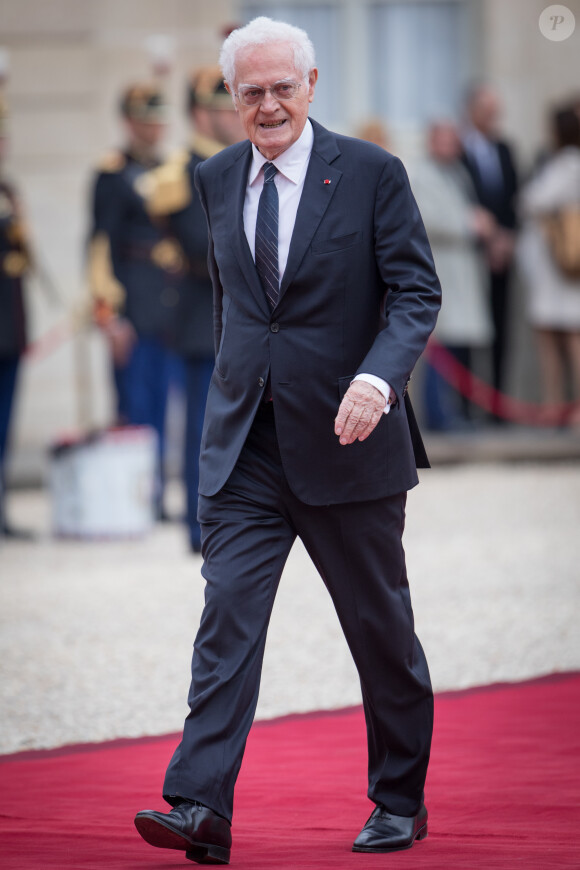 Lionel Jospin - Arrivées au palais de l'Elysée à Paris pour la cérémonie d'investiture d'E. Macron, nouveau président de la République, le 14 mai 2017. © Cyril Moreau/Bestimage