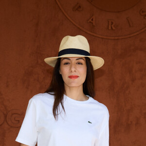 Sofia Essaïdi au village lors des Internationaux de France de tennis de Roland Garros 2023, à Paris, France, le 3 juin 2023.
