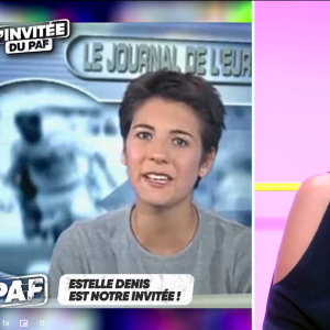 Estelle Denis dans "Paf", émission présentée par Pascale de la Tour du Pin, sur "C8".