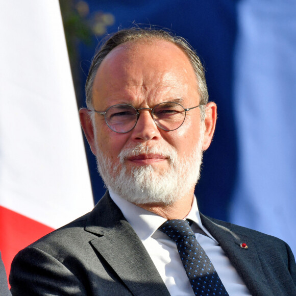 Edouard Philippe, l'ancien premier ministre et chef de file du parti Horizons, à Nice, le 8 juin 2022, pour soutenir les candidats de son parti et de la majorité présidentielle pour les élections législatives.  © Bruno Bebert / Bestimage