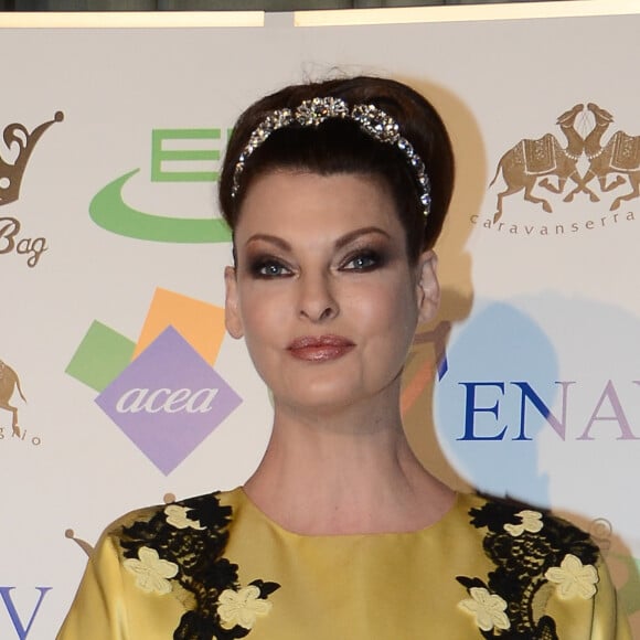 Linda Evangelista - Gala de charite "The Children For Peace" a Rome en Italie le 1er novembre 2013. 
