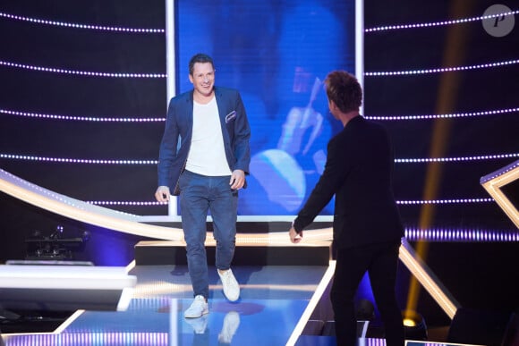 Exclusif - Mathieu, Cyril Féraud - Enregistrement de l'émission "Le quiz des champions", présentée par C.Féraud et diffusée le 9 septembre à 21h10 sur France 2. © Cyril Moreau / Bestimage 