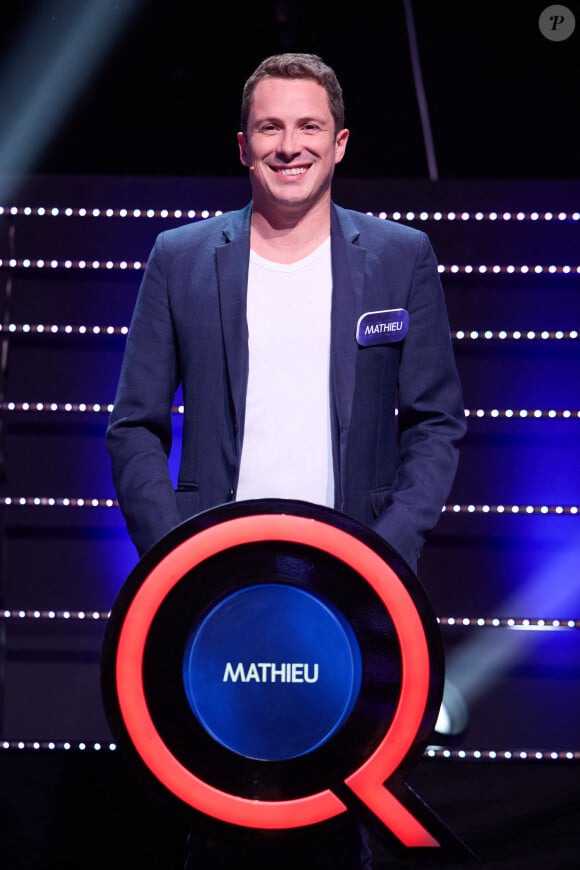 Exclusif - Mathieu - Enregistrement de l'émission "Le quiz des champions", présentée par C.Féraud et diffusée le 9 septembre à 21h10 sur France 2. © Cyril Moreau / Bestimage 