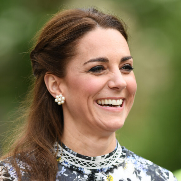 Catherine (Kate) Middleton, duchesse de Cambridge, en visite au "Chelsea Flower Show 2019" à Londres, le 20 mai 2019. 