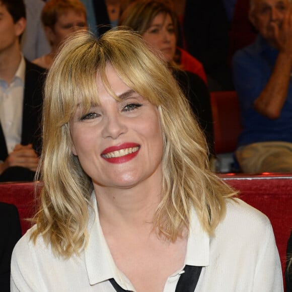 Marie-Amélie Seigner, Emmanuelle Seigner et Mathilde Seigner - Enregistrement de l'émission "Vivement Dimanche" à Paris le 13 mai 2014. L'émission diffusée le 18 mai 2014