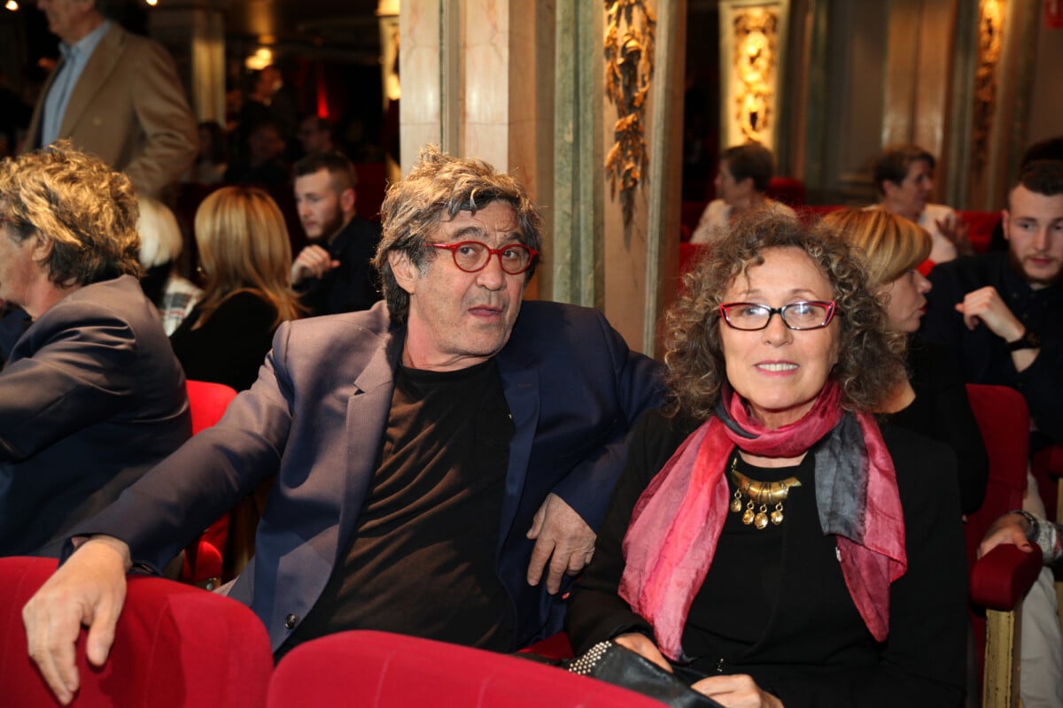 Photo : Joyeux anniversaire Mireille Dumas ! Exclusif - Mireille Dumas et  son mari Dominique Colonna - Le maître Joaillier Edouard Nahum privatise le  musée Grévin pour une soirée à Paris © Didier Sabardin / Bestimage -  Purepeople