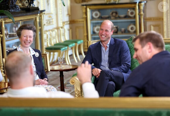 "Je ne sais pas si on a déjà réussi à finir une partie de tennis", ont-ils révélé.
La princesse Anne d'Angleterre, le prince William, prince de Galles - La famille royale d'Angleterre participe dans la bonne humeur au podcast de Mike Tindall "The Good, The Bad and The Rugby" au sujet de la coupe du monde de Rugby le 6 septembre 2023. © Julien Burton / Pool / Bestimage 