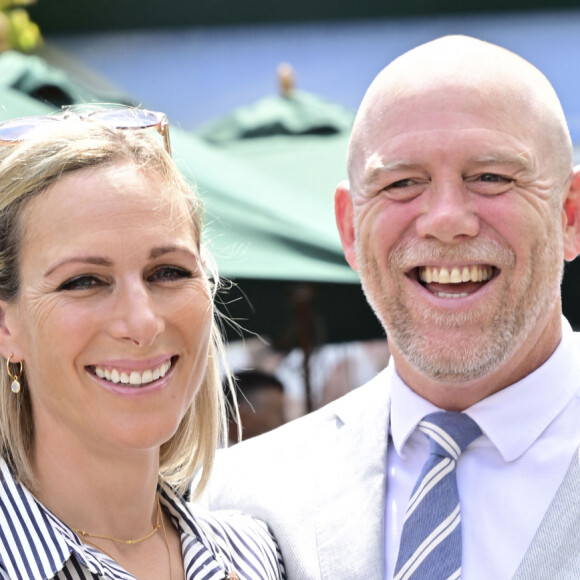 Zara Tindall et Mike Tindall - Tournoi de Wimbledon, All England Lawn Tennis et Croquet Club le 12 Juillet 2023 à Londres, Angleterre.