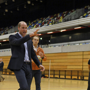 Le prince William, prince de Galles, et Catherine (Kate) Middleton, princesse de Galles, visitent la Copper Box Arena du Queen Elizabeth Olympic Park à Londres, à l'occasion de son 10ème anniversaire. Le 13 octobre 2022. 