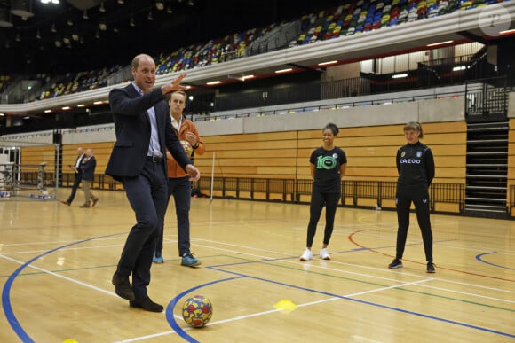 Le prince William, prince de Galles, et Catherine (Kate) Middleton, princesse de Galles, visitent la Copper Box Arena du Queen Elizabeth Olympic Park à Londres, à l'occasion de son 10ème anniversaire. Le 13 octobre 2022. 