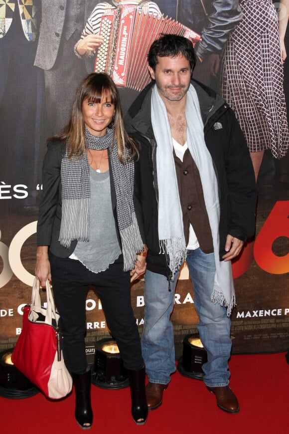 Axelle Laffont et Serge Hazanavicius - Première du film "Faubourg 36" au Paramount Opera à Paris le 22 septembre 2008