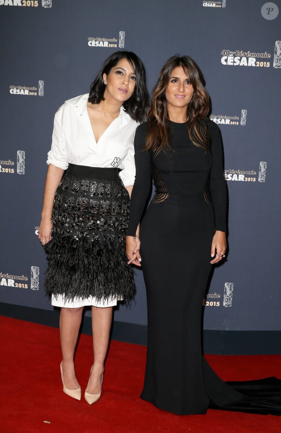 Leïla Bekhti et Géraldine Nakache - Photocall de la 40ème cérémonie des César au théâtre du Châtelet à Paris. Le 20 février 2015 