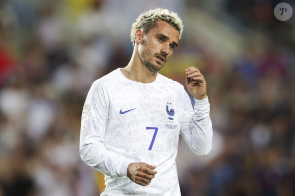 Antoine Griezmann lors du match UEFA de qualification du groupe B à l'Euro 2024 opposant Gibraltar à la France au stade de l'Algarve à Faro-Loulé, Portigal, le 16 juin 2023. La France a gagné 3-0. © Atlantico/Panoramic/Bestimage