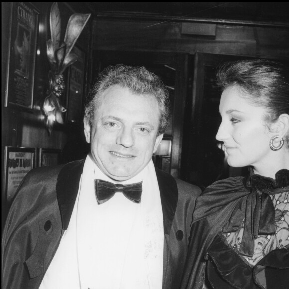 Jacques Martin et sa femme Cécilia lors d'une soirée Pierre Cardin Chez Maxim's.
