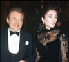 En décortiquant sa vie privée, difficile de ne pas évoquer son histoire d'amour passée avec Cécilia Attias.
Jacques Martin et son ex-femme Cécilia à la 91ème soirée "Erte" Chez Maxim's" à Paris en 1983.
