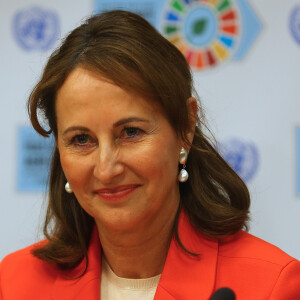 Ségolène Royal, Ministre de l'Écologie, du Développement durable et de l'Énergie - Conférence de presse sur le Paris Climate Agreement aux Nations-Unies à New York le 22 avril 2016. © Morgan Dessalles / Bestimage USA 