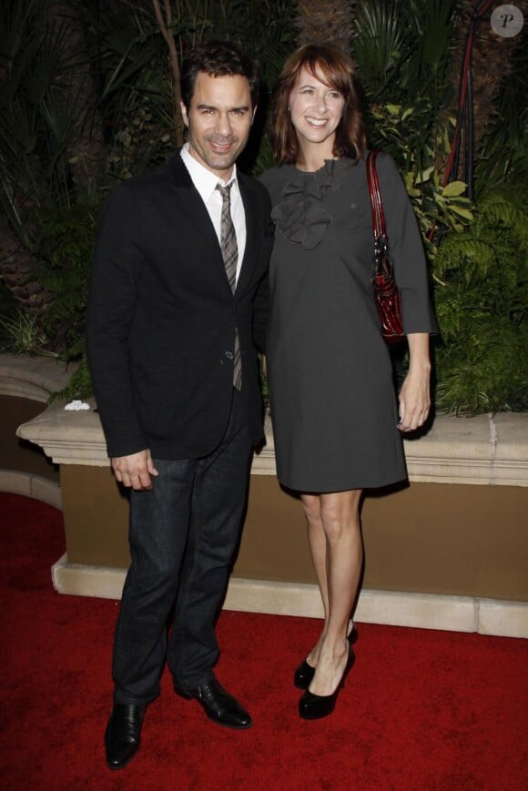 Eric McCormack et son épouse Janet Holden, vendredi 5 mars à l'hôtel Four Seasons de Beverly Hills, à l'occasion de la soirée des pré-Oscars.