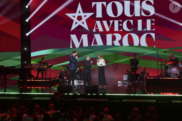 Exclusif - Faudel - Enregistrement du grand concert caritatif "Tous avec le Maroc" au Dôme de Paris, diffusée en direct sur M6 le 13 septembre 2023 © Jack Tribeca / Bestimage 