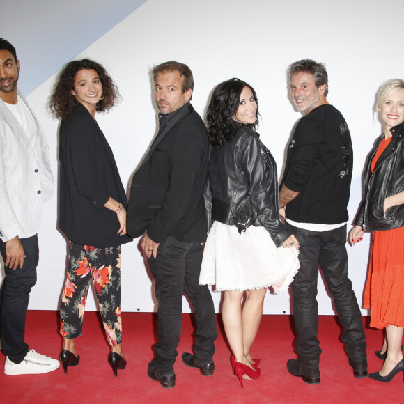 Joakim Latzko, Pauline Bression, Stéphane Henon, Fabienne Carat, Avy Marciano, Lara Menini de plus Belle La Vie - Photocall lors du 19ème Festival de la Fiction TV de La Rochelle © Christophe Aubert via Bestimage