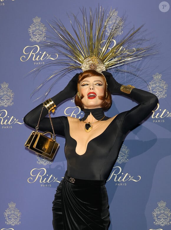 La soirée rendait hommage à César Ritz, le fondateur visionnaire de l'hôtel.
Elodie Frégé - Photocall des 125 ans du Ritz à Paris. Le 14 septembre 2023. © Coadic Guirec / Bestimage