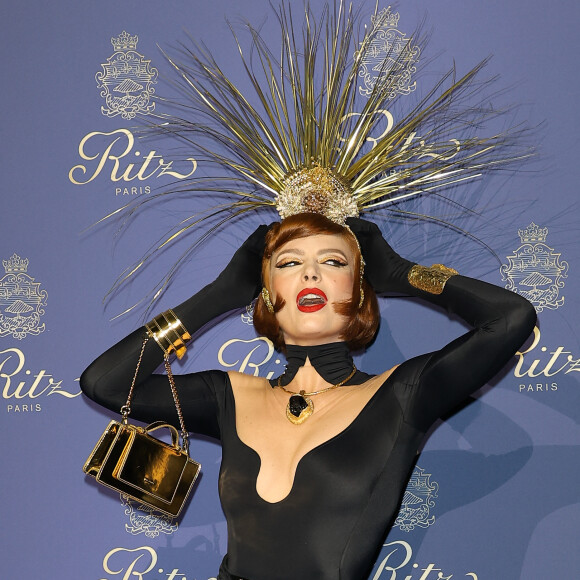 La soirée rendait hommage à César Ritz, le fondateur visionnaire de l'hôtel.
Elodie Frégé - Photocall des 125 ans du Ritz à Paris. Le 14 septembre 2023. © Coadic Guirec / Bestimage