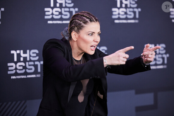 Laure Boulleau - Photocall de la cérémonie des Best FIFA Football Awards à la salle Pleyel à Paris le 27 février 2023. © Cyril Moreau / Bestimage 