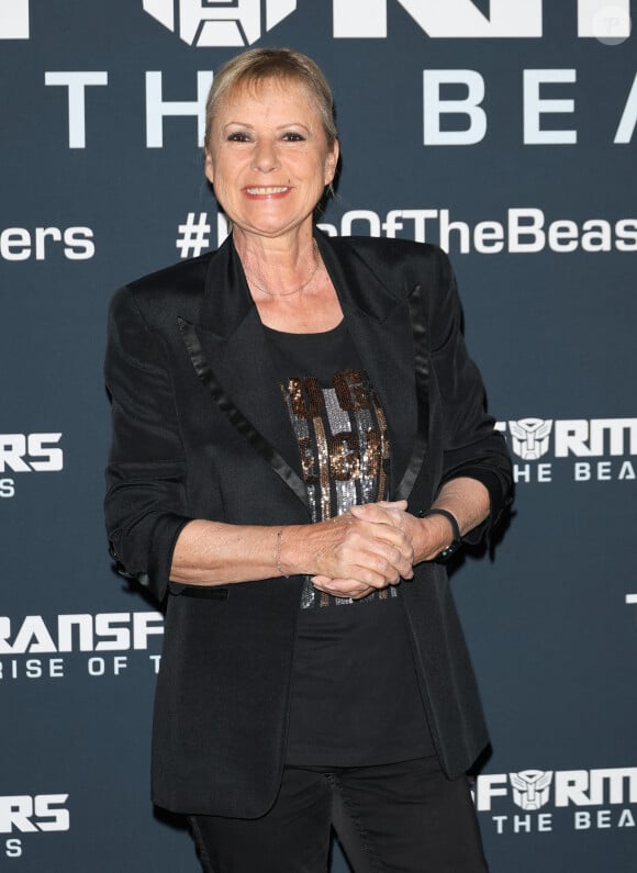 Rétro - Dorothée fête ses 70 ans le 14 juillet et ses 50 ans de carrière - Dorothée (prête sa voix pour le film) - Première du film "Transformers: Rise of the Beasts" au cinéma Le Grand Rex à Paris, le 6 juin 2023.