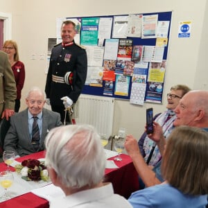 Le roi Charles III d'Angleterre, lors de la visite du centre de jour Kinross, Royaume Uni, le 15 septembre 2023. 