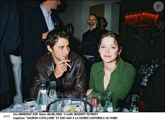 Marion Cotillard et son ami Stéphan Guérin-Tillié à la soirée Motorola au Nobu.