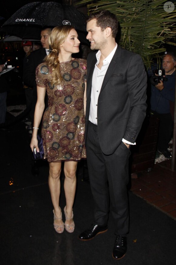 La ravissante Diane Kruger et Joshua Jackson à l'occasion du dîner pré-Oscars qui s'est tenu au restaurant Madeo, à Los Angeles, le 6 mars 2010.