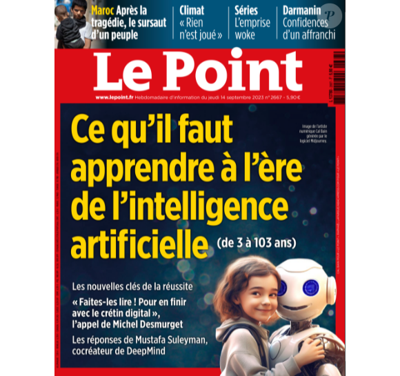 "Le Point", couverture du 14 septembre 2023.