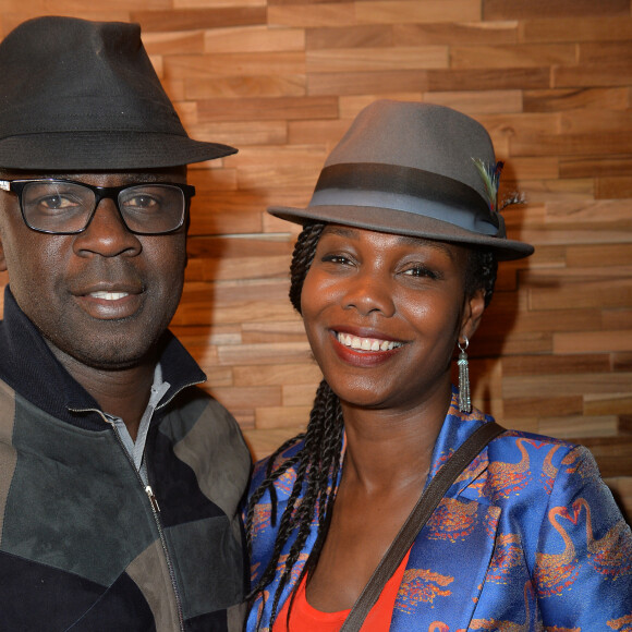 Exclusif - Lilian Thuram et sa compagne Kareen Guiock - Ouverturre d'un Tacoshake sur les champs Elysées à Paris, France, le 10 juin 2019. © Veeren/Bestimage