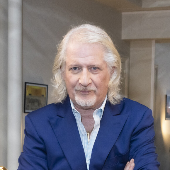 Exclusif - Patrick Sebastien lors de l'enregistrement de l'émission "Olympiascope" à Paris. Le 6 avril 2022 © Jack Tribeca / Bestimage