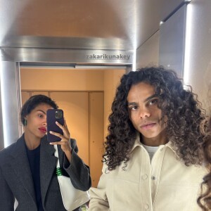 Tina Kunakey avec son frère Zakari sur Instagram, le 24 septembre 2023.