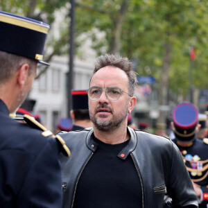 Jarry - Le président de la République française au départ de la cérémonie du 143ème défilé militaire du 14 juillet, jour de la Fête Nationale de l'Arc de Triomphe à Paris, France, le 14 juillet 2023. © Dominique Jacovides/Bestimage