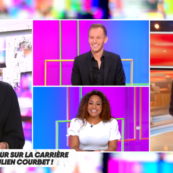 Pascale de la Tour du Pin, Ludivine Réthory, Damien Cavinez et Julien Courbet dans "PAF".