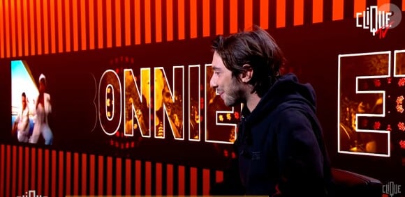Étienne Carbonnier sur le plateau de "Clique" (Canal+)