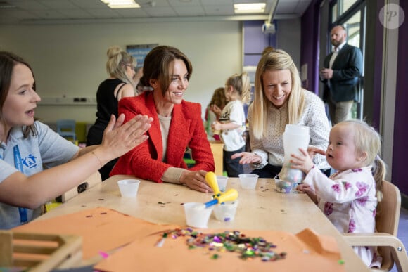 Catherine (Kate) Middleton, princesse de Galles se rend au centre éducatif Orchards de Milton Regis à Sittingbourne le 27 septembre 2023. 