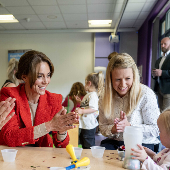 Catherine (Kate) Middleton, princesse de Galles se rend au centre éducatif Orchards de Milton Regis à Sittingbourne le 27 septembre 2023. 