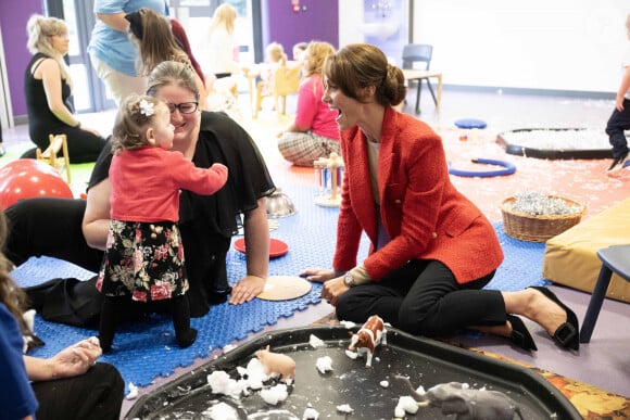 Catherine (Kate) Middleton, princesse de Galles se rend au centre éducatif Orchards de Milton Regis à Sittingbourne le 27 septembre 2023. 