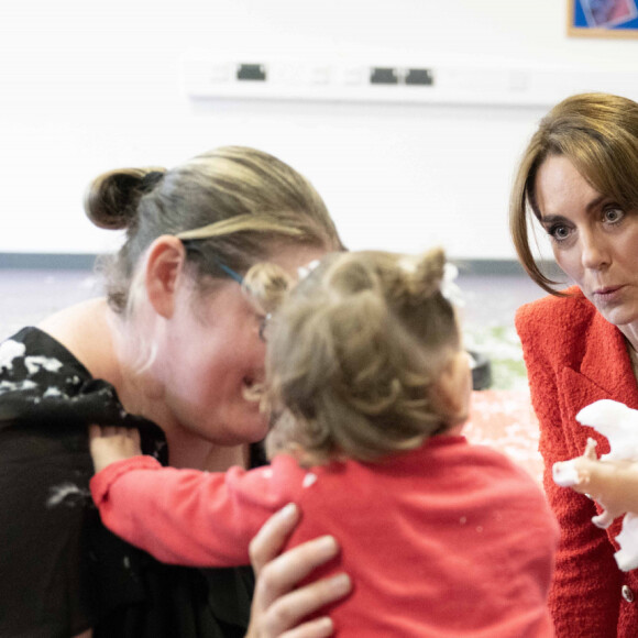 Catherine (Kate) Middleton, princesse de Galles se rend au centre éducatif Orchards de Milton Regis à Sittingbourne le 27 septembre 2023. 