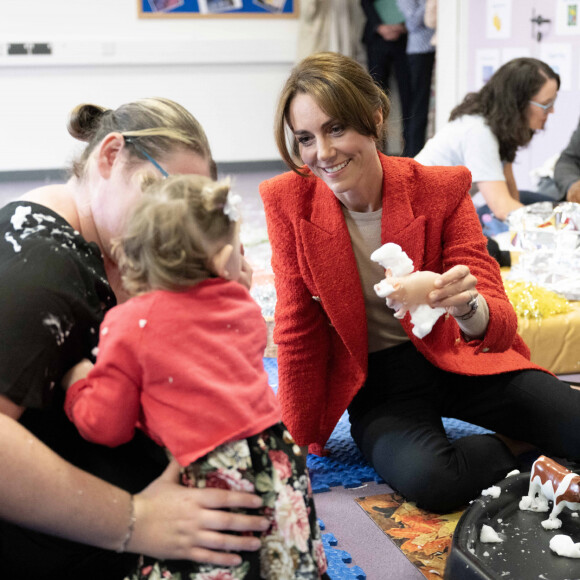 Catherine (Kate) Middleton, princesse de Galles se rend au centre éducatif Orchards de Milton Regis à Sittingbourne le 27 septembre 2023. 