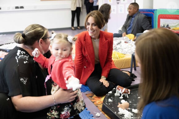 Catherine (Kate) Middleton, princesse de Galles se rend au centre éducatif Orchards de Milton Regis à Sittingbourne le 27 septembre 2023. 