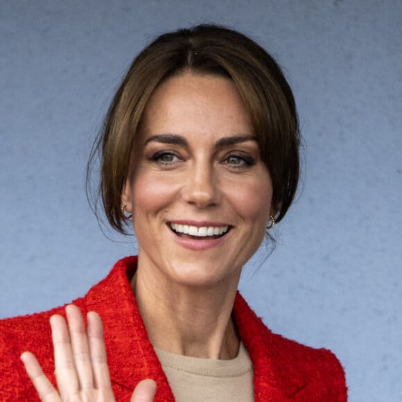 Catherine (Kate) Middleton, princesse de Galles se rend au centre éducatif Orchards de Milton Regis à Sittingbourne le 27 septembre 2023. 