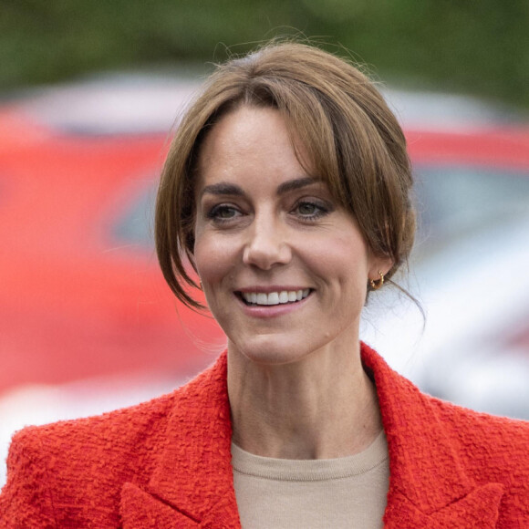 Catherine (Kate) Middleton, princesse de Galles se rend au centre éducatif Orchards de Milton Regis à Sittingbourne le 27 septembre 2023. 