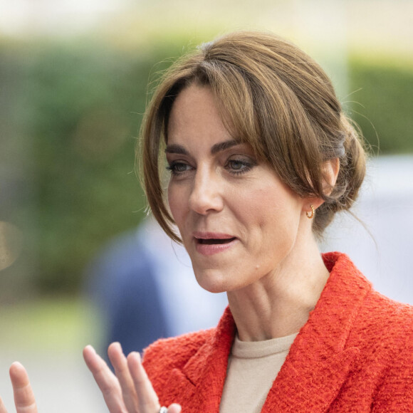 Catherine (Kate) Middleton, princesse de Galles se rend au centre éducatif Orchards de Milton Regis à Sittingbourne le 27 septembre 2023. 