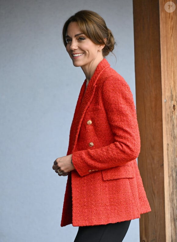 Catherine (Kate) Middleton, princesse de Galles se rend au centre éducatif Orchards de Milton Regis à Sittingbourne le 27 septembre 2023. 