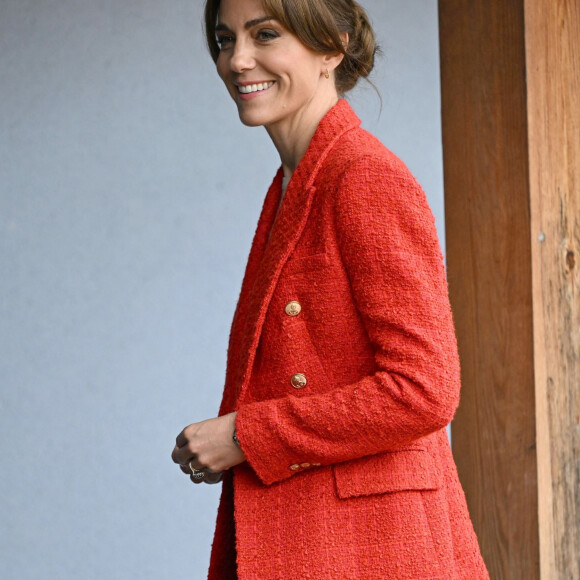 Catherine (Kate) Middleton, princesse de Galles se rend au centre éducatif Orchards de Milton Regis à Sittingbourne le 27 septembre 2023. 