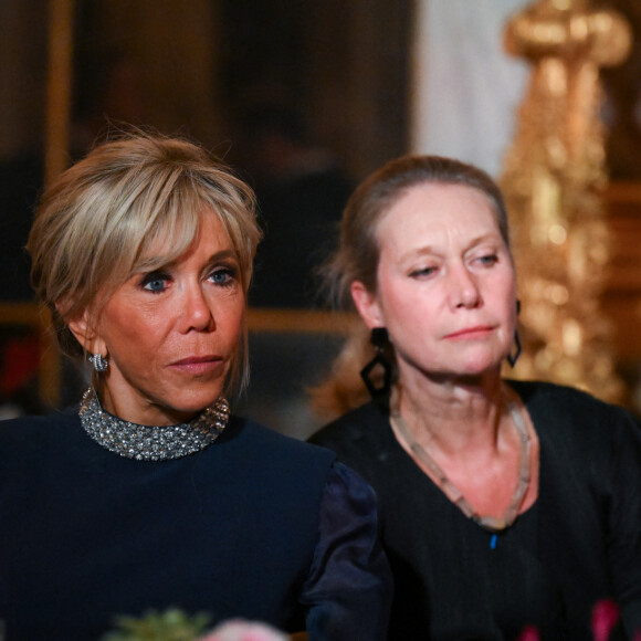 Toast et discours lors du dîner d'Etat au château de Versailles en l'honneur de la visite officielle du roi et de la reine d'Angleterre en France le 20 septembre 2023. 